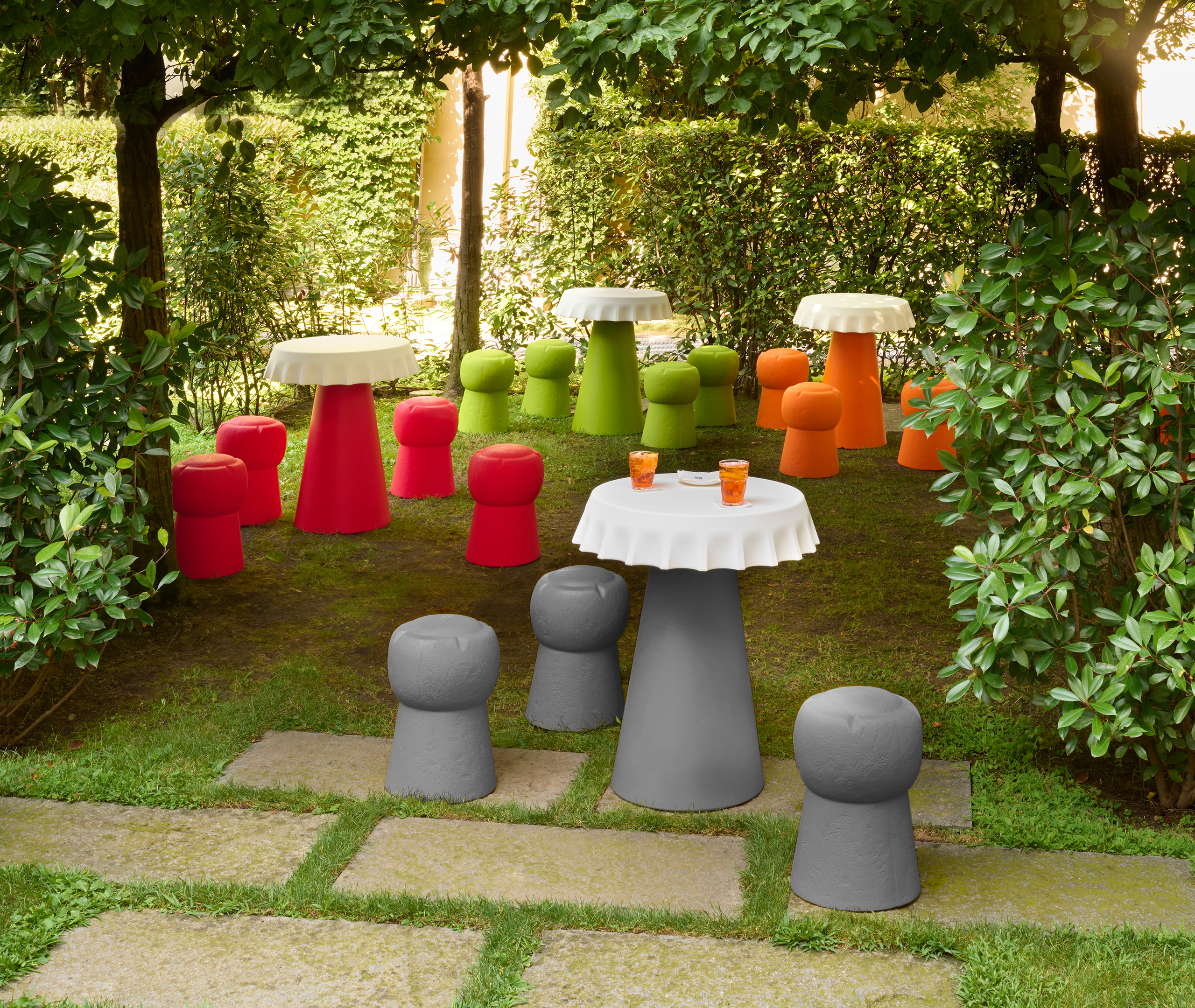 Slide Seating Grey Uni In Gray