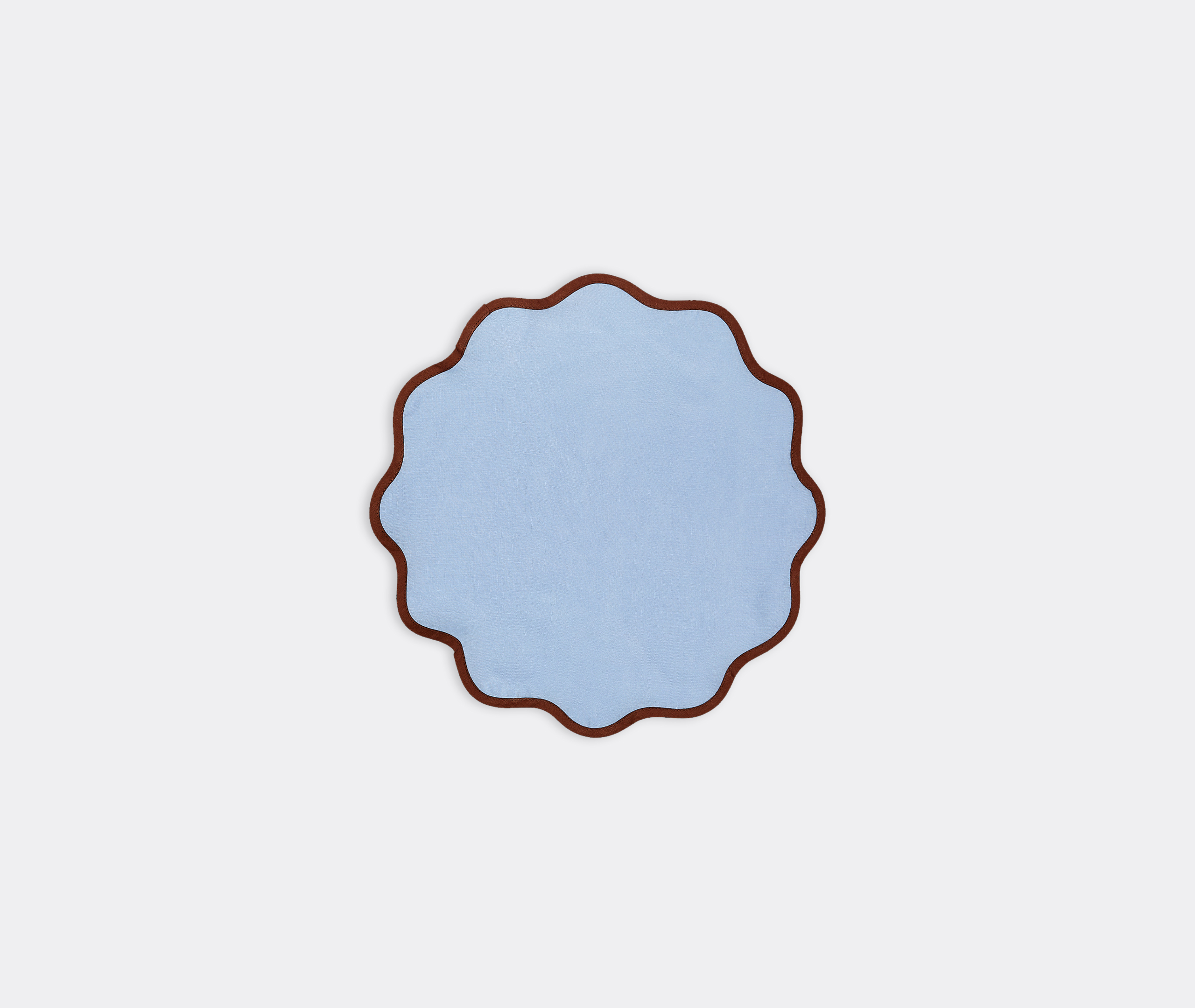 La Doublej Table Linens Blue Uni In Blue