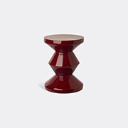POLSPOTTEN 'zig Zag' Stool, Burgundy -  Seating Burgundy Uni