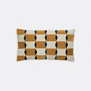 Christina Lundsteen 'florence' Cushion, Barley, Dusty White And Mazarine -   Multicolour Uni