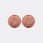 Les-Ottomans 'peacock' Bread Plate, Set Of Two -  Tableware Red Uni