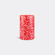 Stories of Italy 'macchia Su Macchia' Red And Ivory Vase, Tall -  Vases Red & Ivory Uni