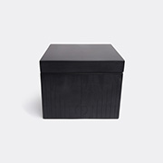 Zanat 'branco' Box, Small, Black -  Organising Black Stain Uni