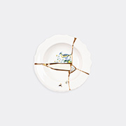 Seletti 'kintsugi' Soup Bowl -  Tableware White/multicolor Uni