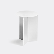 Hay 'slit' Round Table, High, White -  Tables And Consoles White Uni