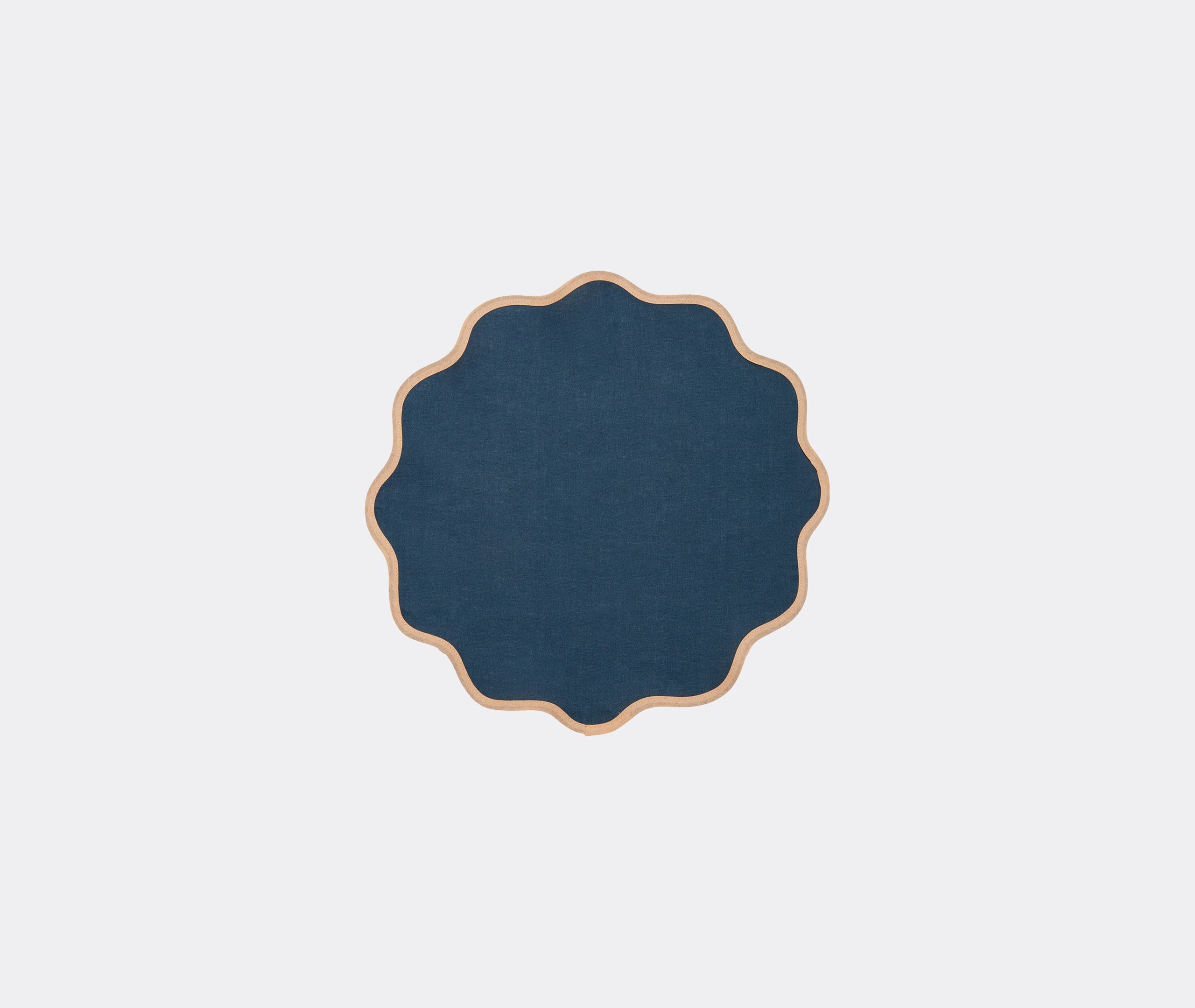 La Doublej Table Linens Blue Uni In Blue