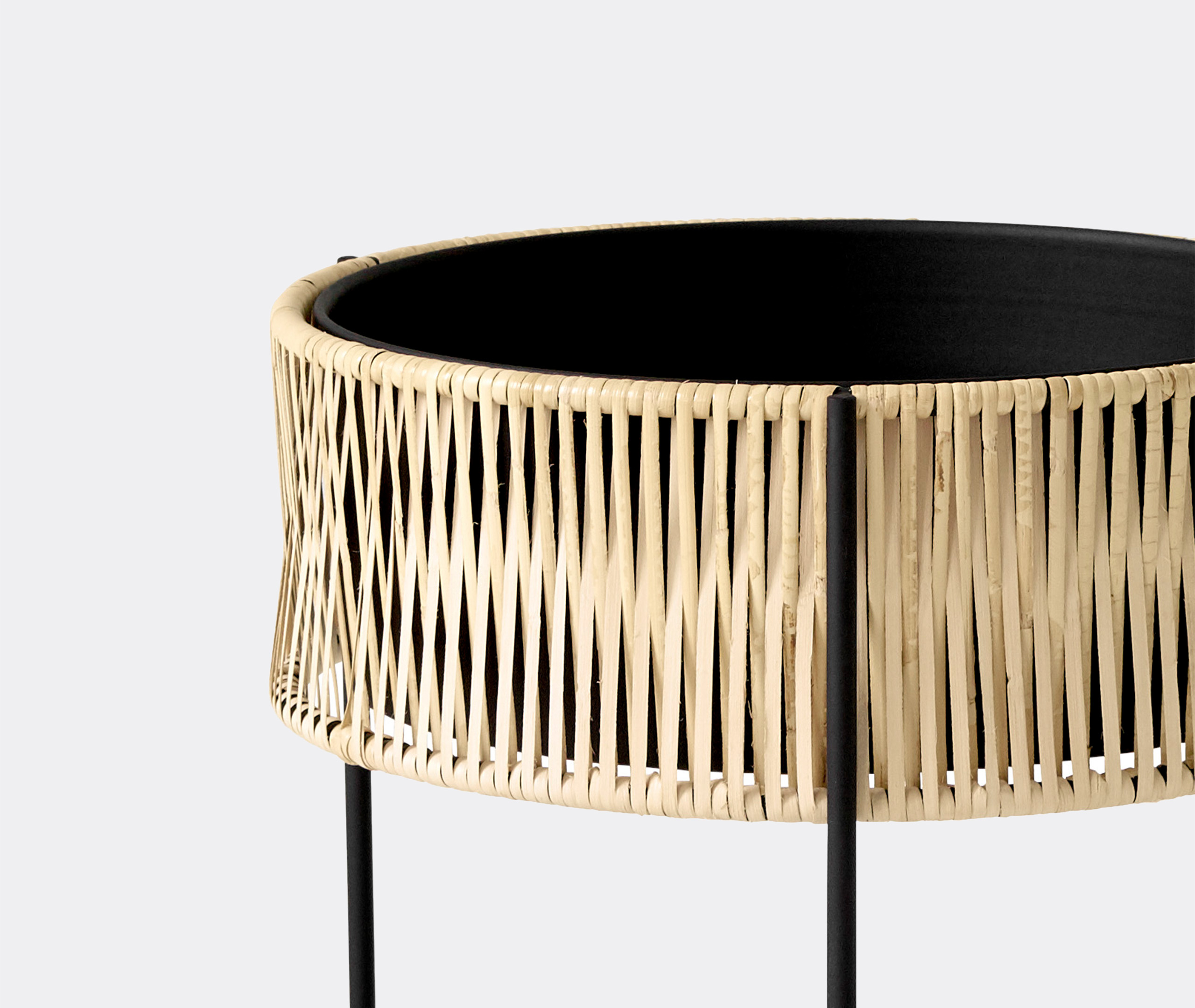 Menu Vases Black / Rattan Uni In Black / Rattan