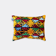 Les-Ottomans Velvet Cushion, Red And Gold -  Cushions Multicolor Uni