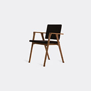 Cassina 'luisa' Small Armchair, Black, American Walnut -  Seating Brown Uni