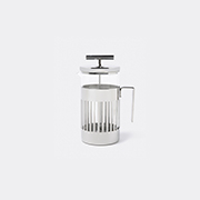 Alessi Press Filter Coffee Maker Or Infuser, 8 Cups Set -  Tea And Coffee Silver 10