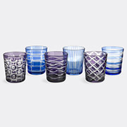 POLSPOTTEN 'cobalt Tumblers', Set Of Six -  Glassware Multicolor Uni