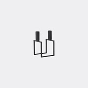 Audo Copenhagen 'line' Candleholder, Black -  Candlelight And Scents Black Uni