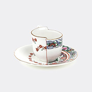 Seletti 'hybrid Tamara' Coffee Cup With Saucer -  Tea And Coffee Multicolor Uni