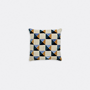 Christina Lundsteen 'bonnie' Cushion, Lilac, Barley And Dark Blue -   Multicolour Uni