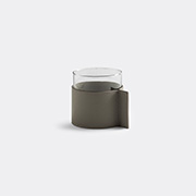 Poltrona Frau Leather Pot, Small -  Vases Grey Uni
