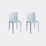 HAY Elementaire Chair - Blue grey / No cushion Dining Chairs HAY - Image 3