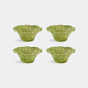 Bordallo Pinheiro 'maria Flor' Dessert Bowl, Set Of Four, Green -  Tableware Multicolor Uni