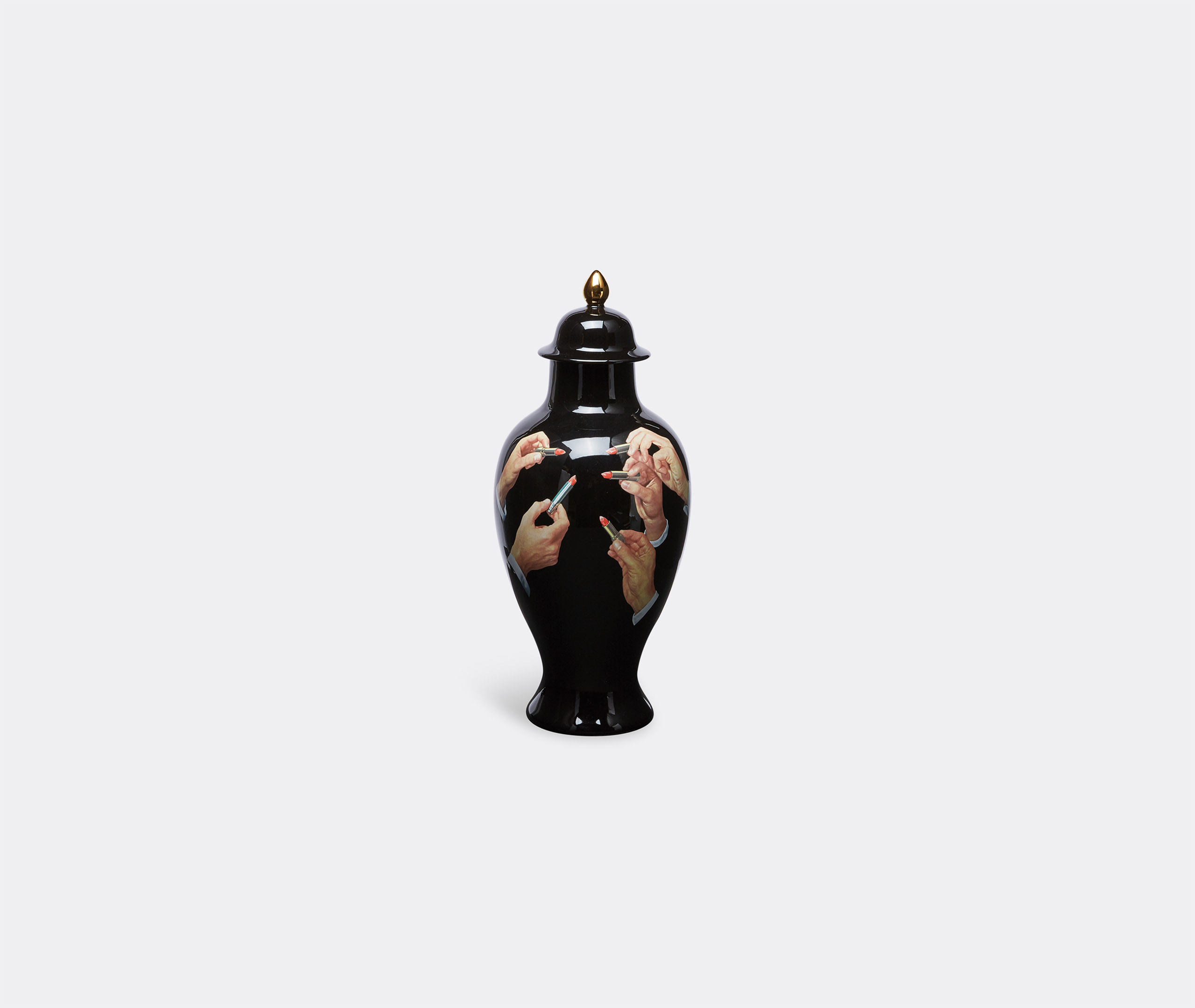 Seletti Vases Black/multicolor Uni In Black/multicolor