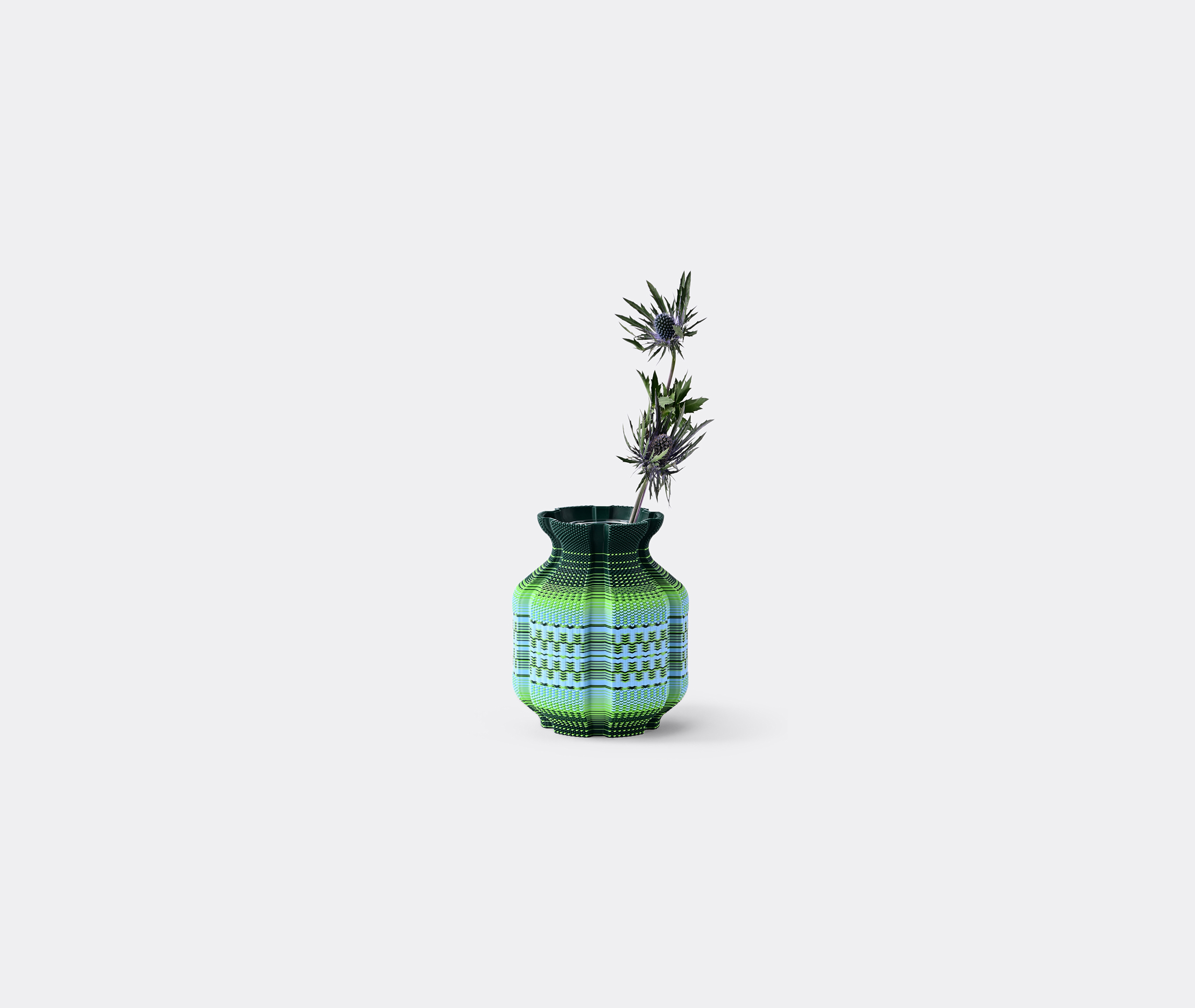 Wontek Ancient Aliens Geometric-pattern Vase In Green