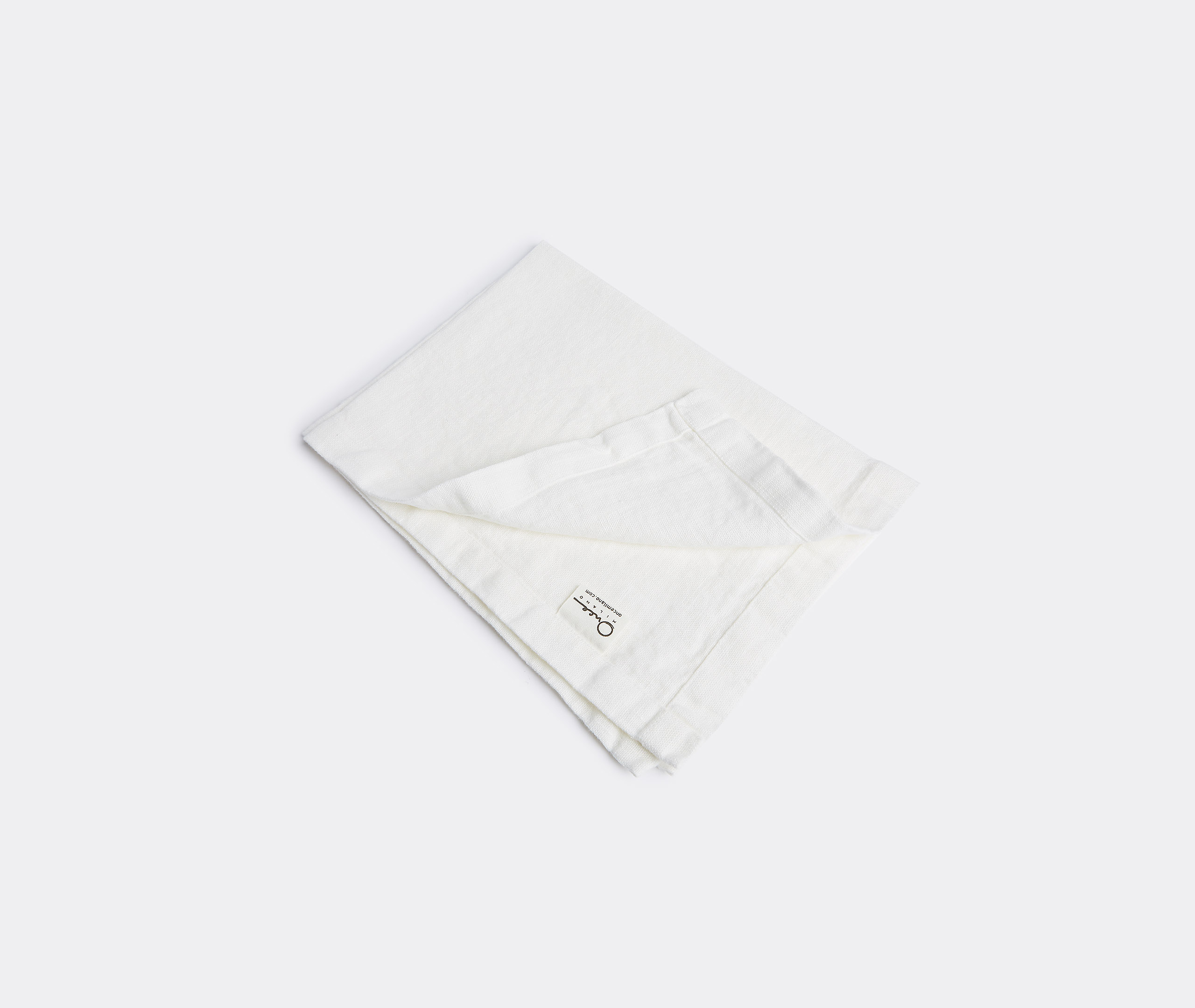 Once Milano Table Linens White Uni In White