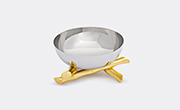 L'Objet 'bambou' Bowl, Medium -  Decorative Objects Gold, Platinum Uni
