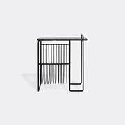 AYTM 'sino' Magazine Holder Black, Black Marble Top - Organising Black Uni