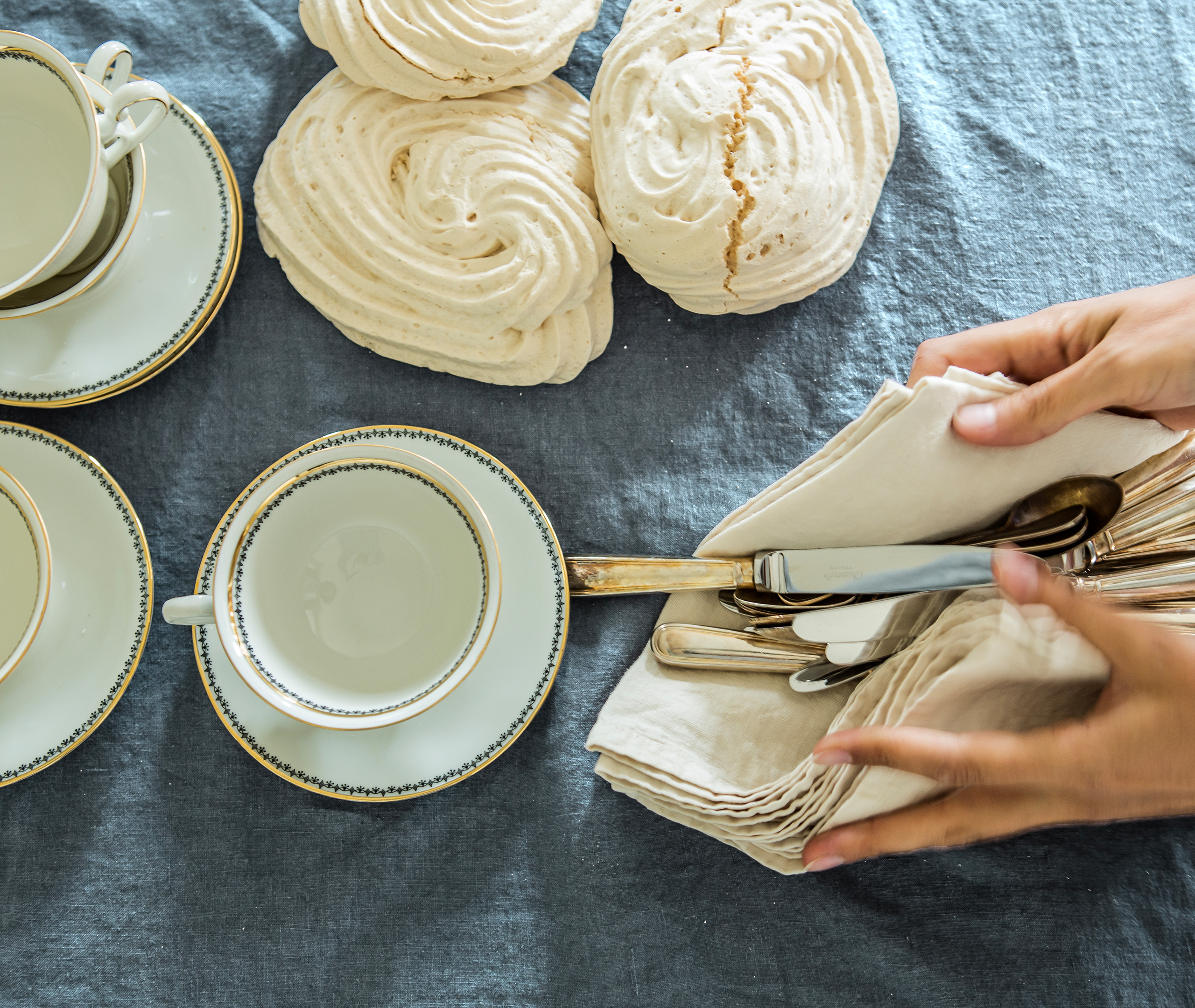 Once Milano Table Linens Light Blue Uni In Light Blue
