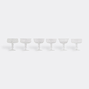 Bitossi Home 'diseguale' Goblets, Set Of Six, Clear -  Glassware Clear Uni