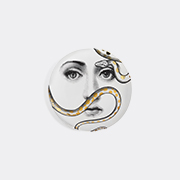 Fornasetti 'tema E Variazioni N.409' Wall Plate -  Decorative Objects Gold/black/white Uni