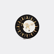 Fornasetti 'giorno E Notte' Desk Clock -  Mirrors And Clocks Gold/black/white Uni