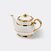 POLSPOTTEN 'golden Finds' Teapot, White -  Tea And Coffee White Uni