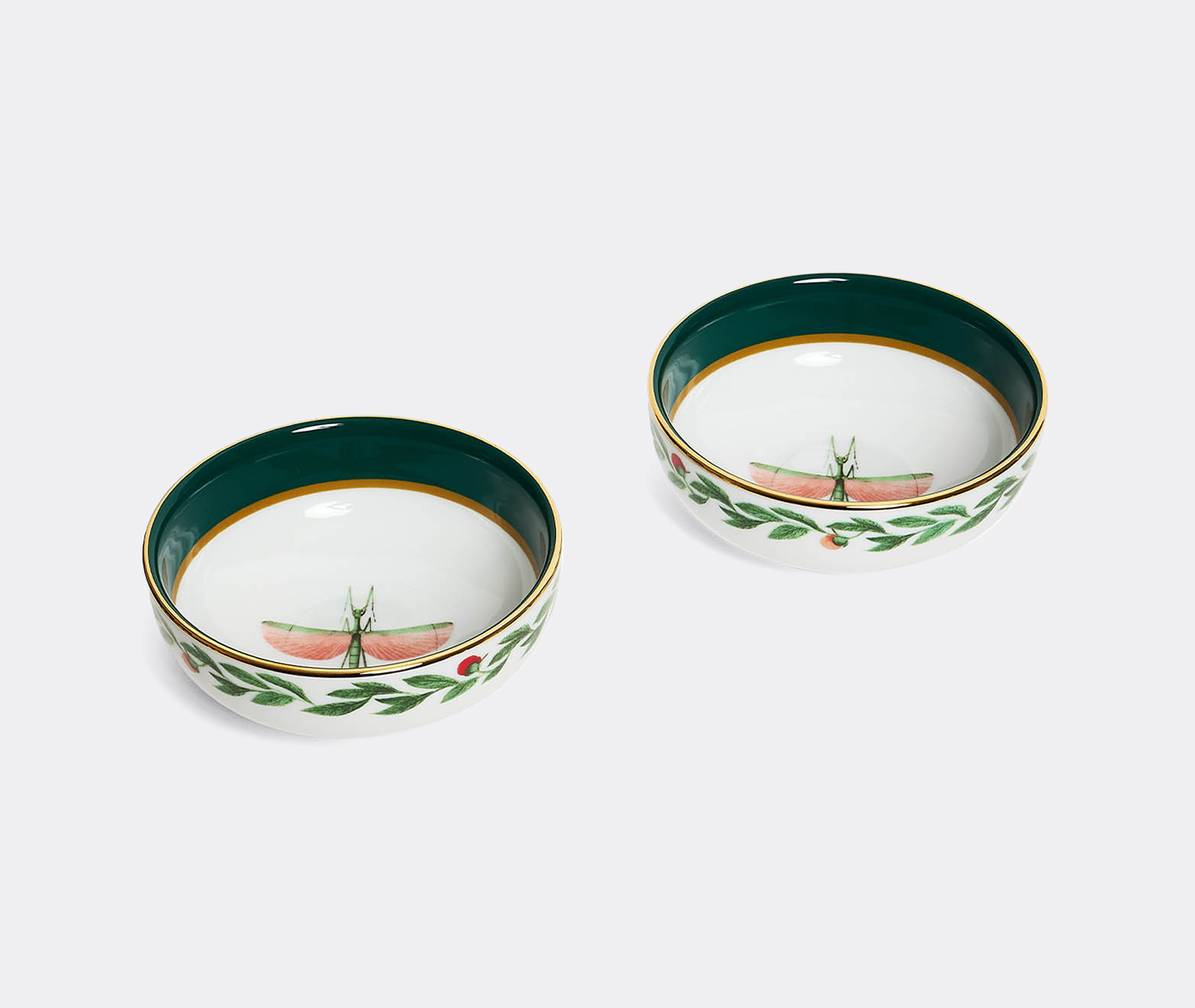 La Doublej Tableware Libellula Green Uni In Green