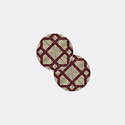 HestiaLiving 'arabesque' Round Tablemat, Set Of Two, Prune -  Table Linens Prune Uni