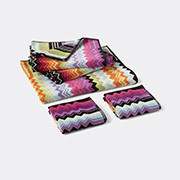 Missoni 'giacomo' Towels, Set Of Five, Orange -  Bath Linens Orange Multicolor Uni
