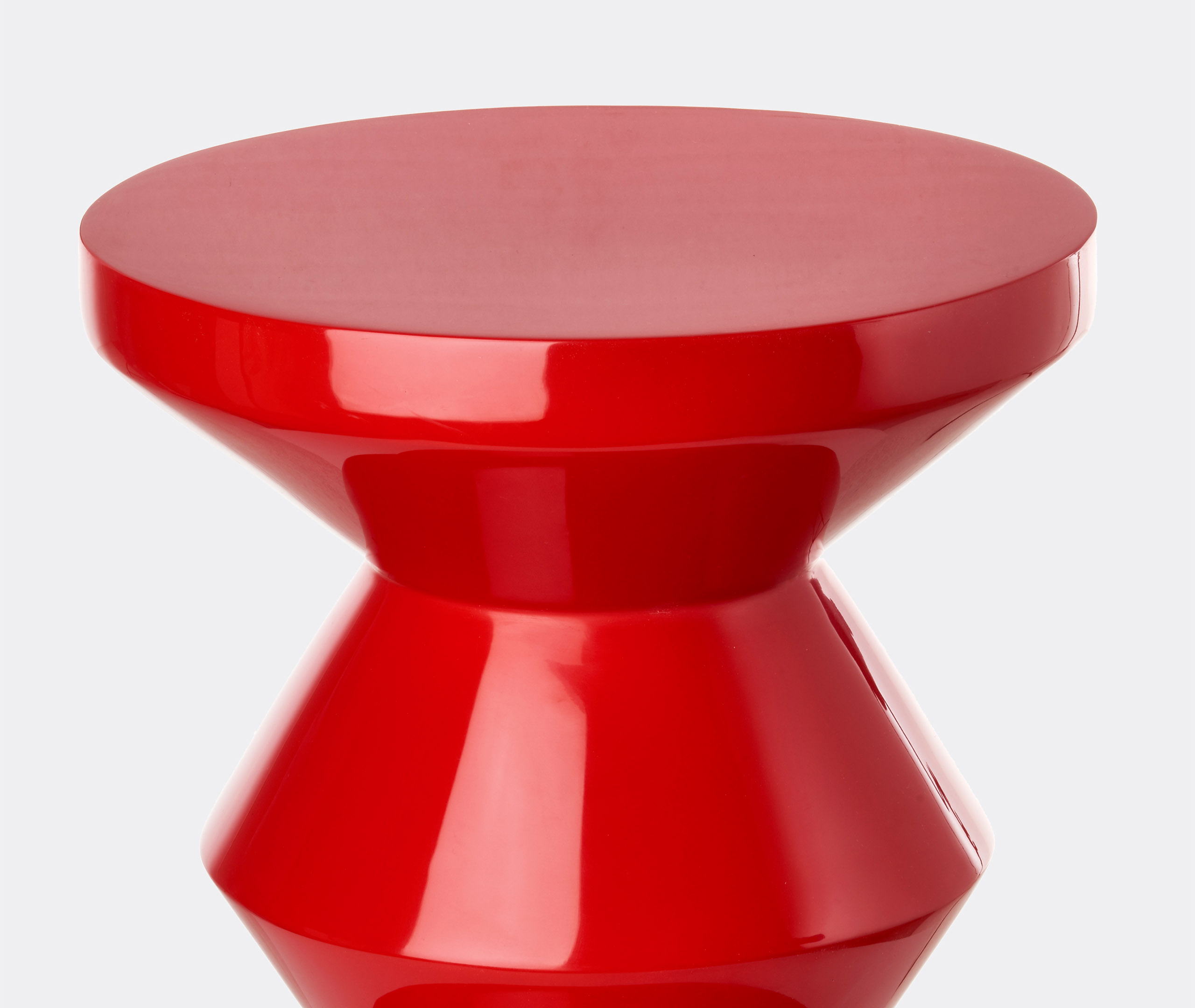 Polspotten Red Zig Zag Stool In Red