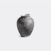 Cassina 'post Scriptum' Curved Vase, Black -  Vases Black And White Uni