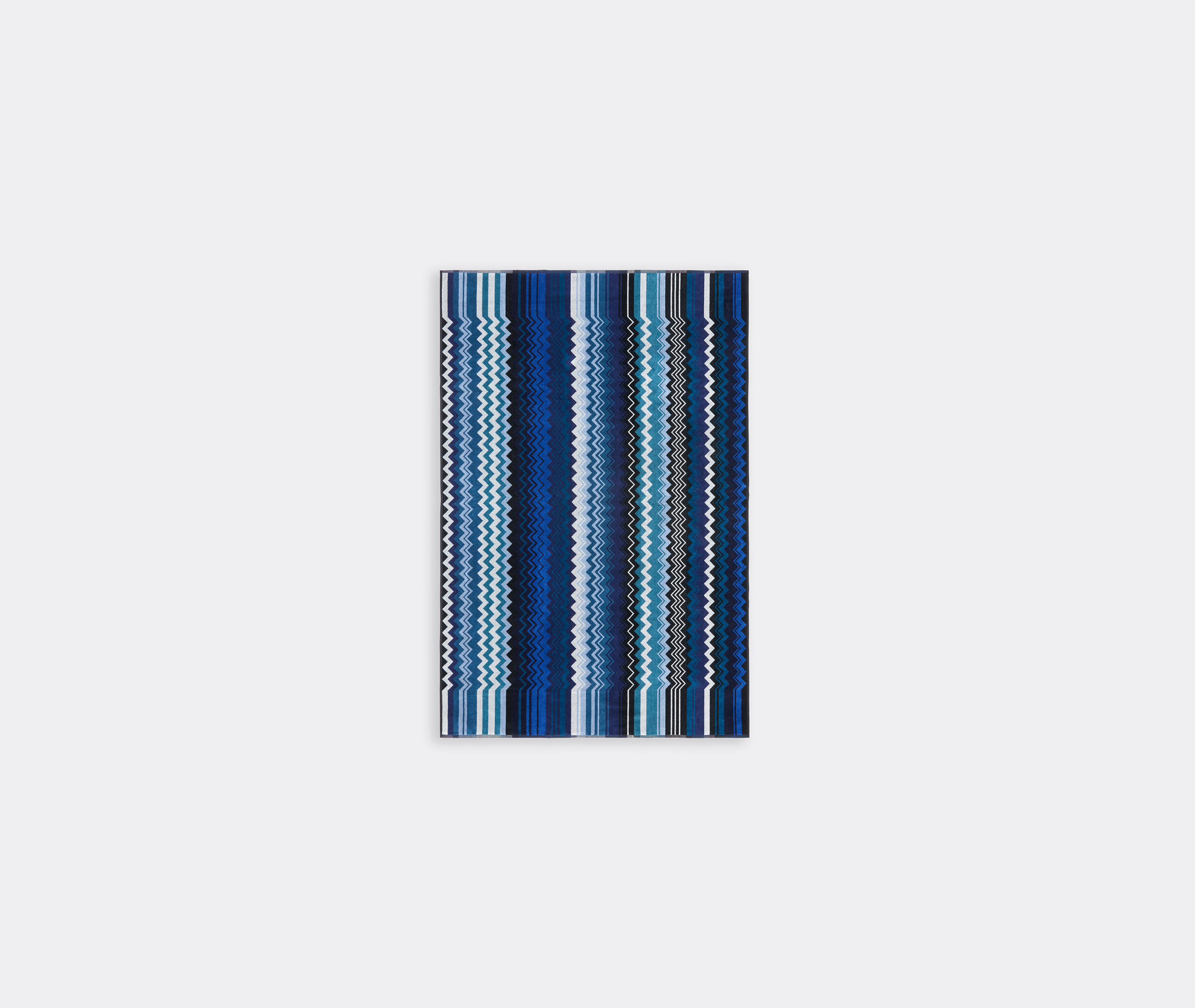 Missoni Giacomo Zig-zag Bath Towel In Blue