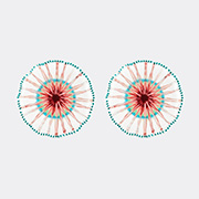 Aquazzura Casa 'alegria' Dessert Plate, Set Of Two, Coral -  Tableware Coral Red Uni