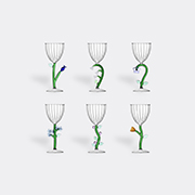 Ichendorf Milano 'botanica' Stemmed Glass, Set Of Six -  Glassware Multicolor Uni