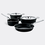 Alessi 'pots&pans', Set Of Six -  Kitchen And Tools Black Uni