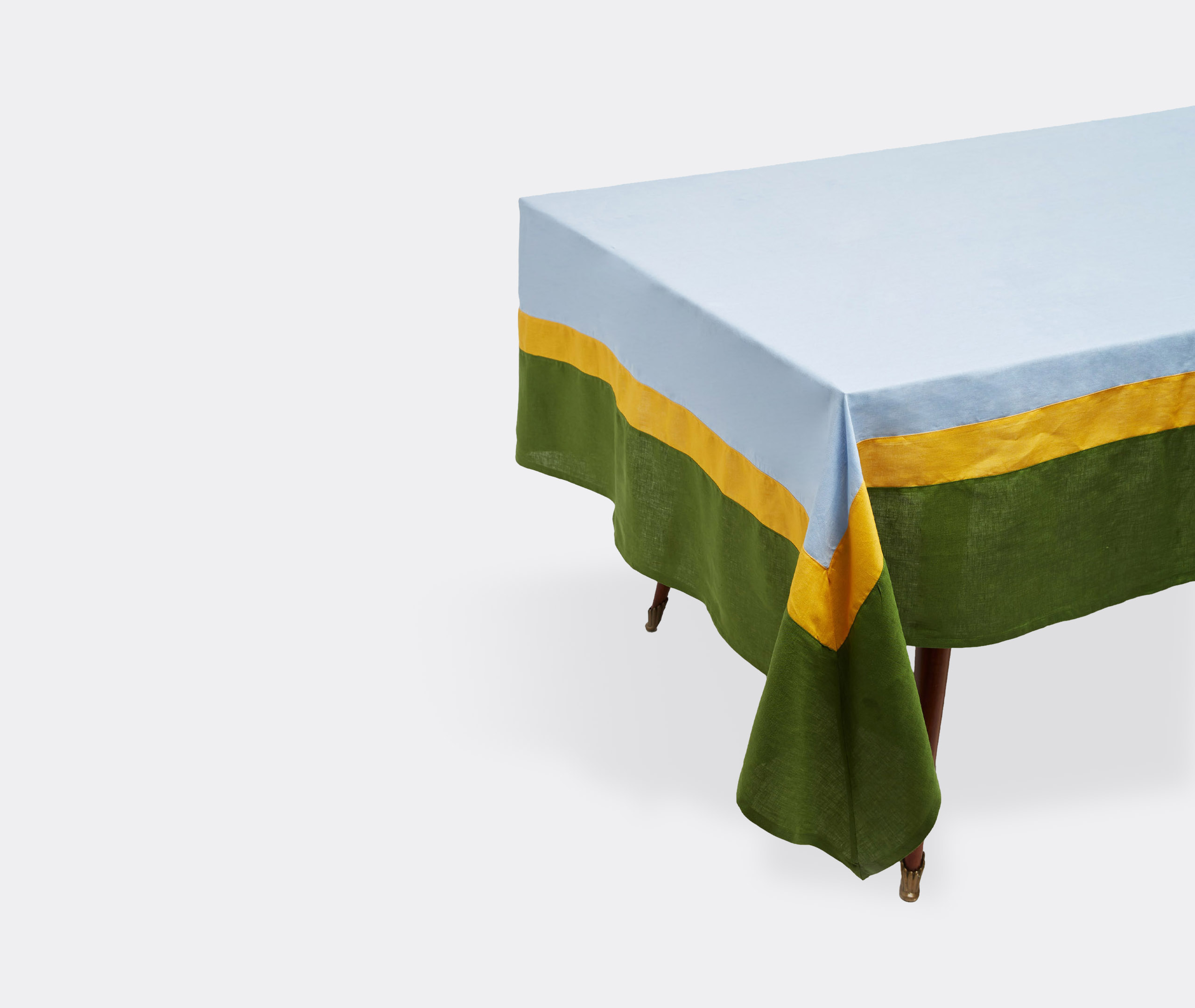 La Doublej Table Linens Blue Uni In Blue