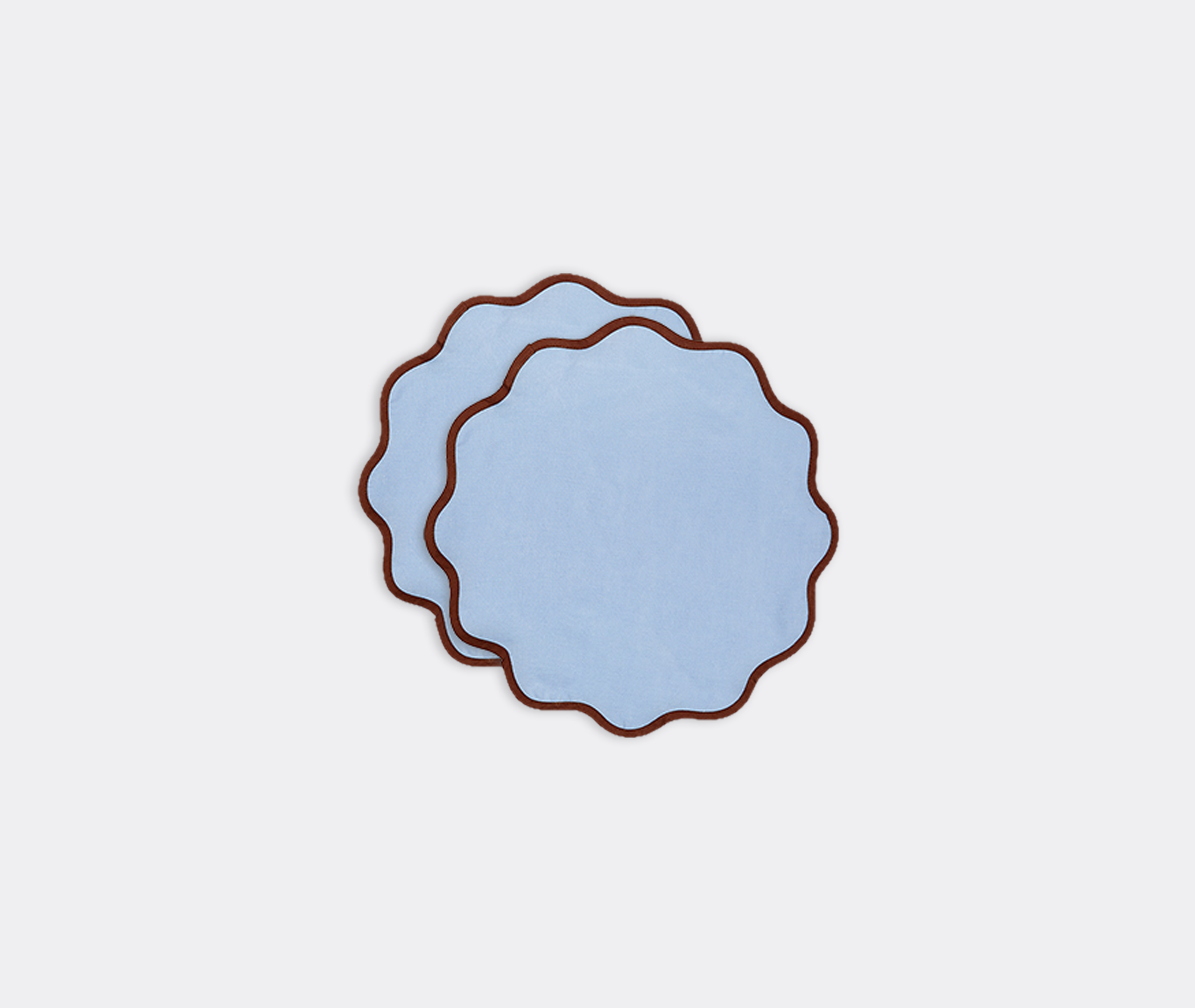 La Doublej Table Linens Blue Uni In Blue