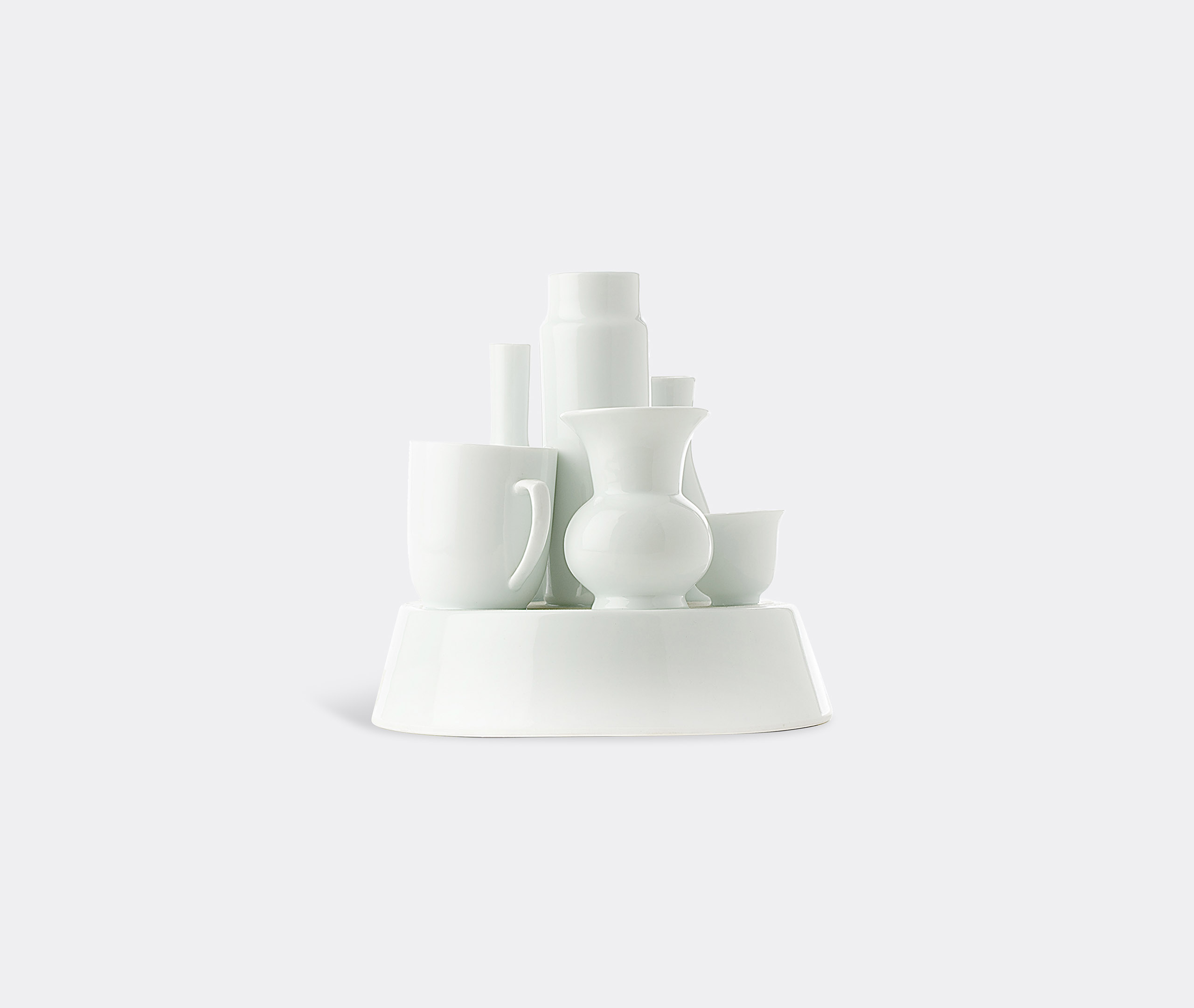 Polspotten Vases White Uni In White