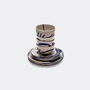 Serax 'sophia' Dinner Set, Set Of Twelve, Blue -  Tableware Beige Uni