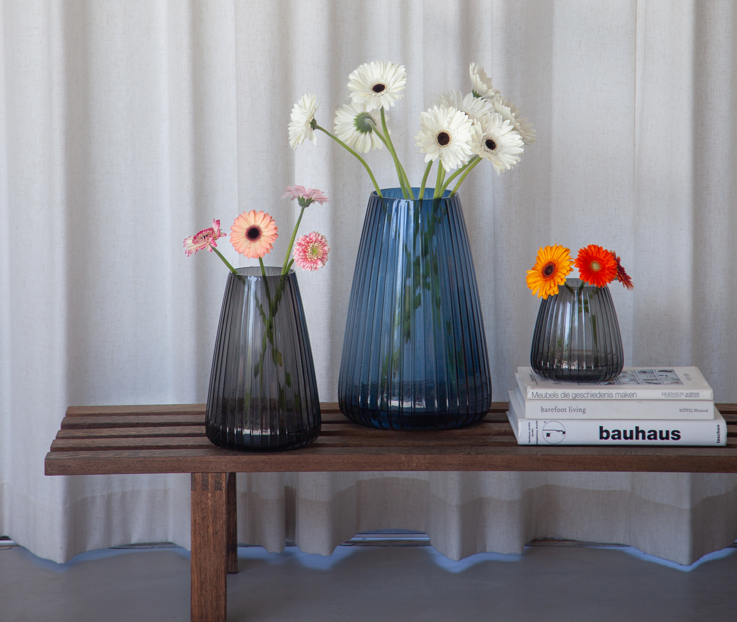 Xlboom Vases Blue Uni In Blue