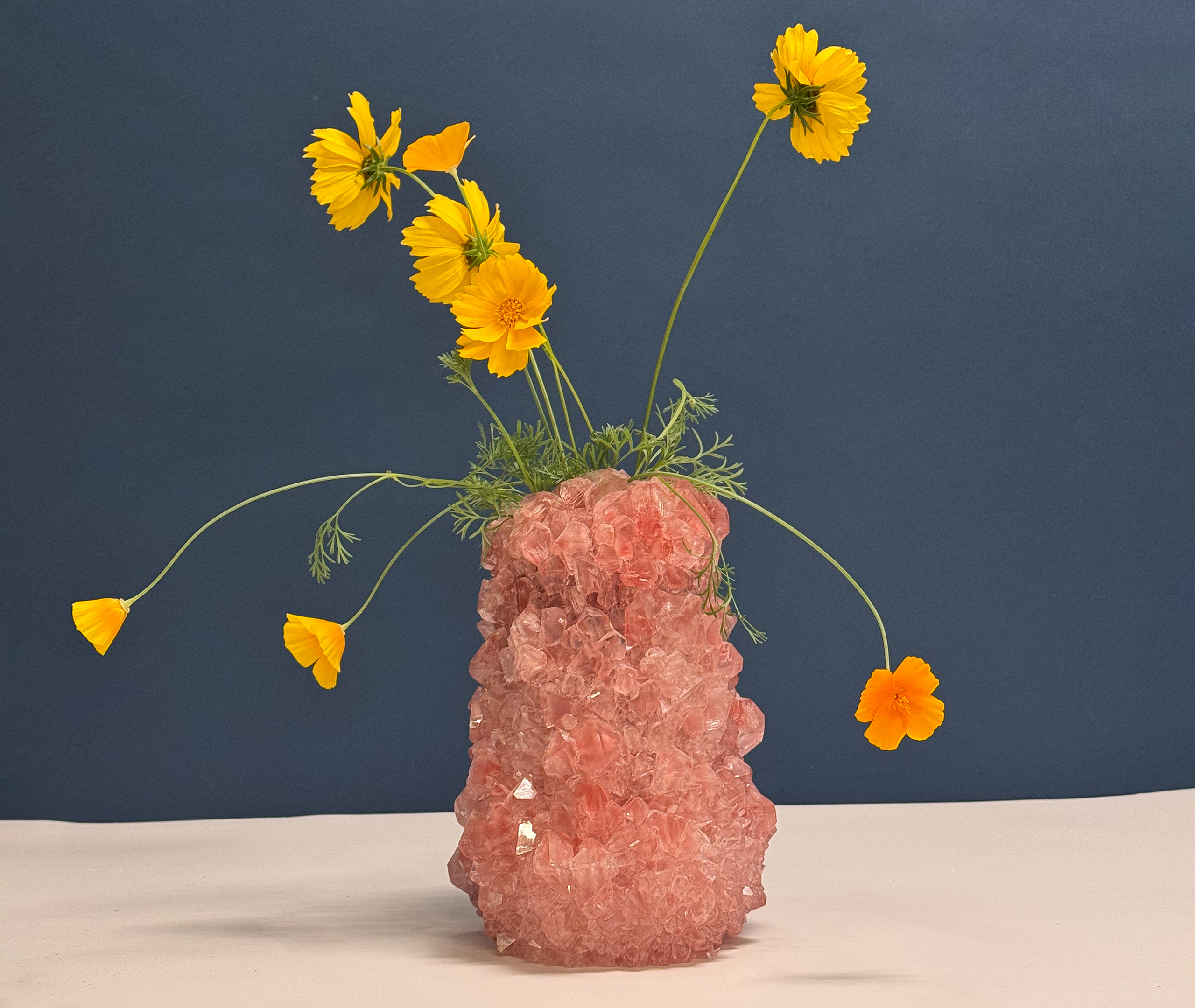 Mineral Series Vases Coral Uni In Orange