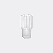 Tom Dixon 'press' Stem Vase, Medium, Frosted -  Vases White Uni
