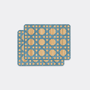 HestiaLiving 'epoch' Rectangular Tablemat, Set Of Two, Ocean Blue -  Table Linens Ocean Blue Uni