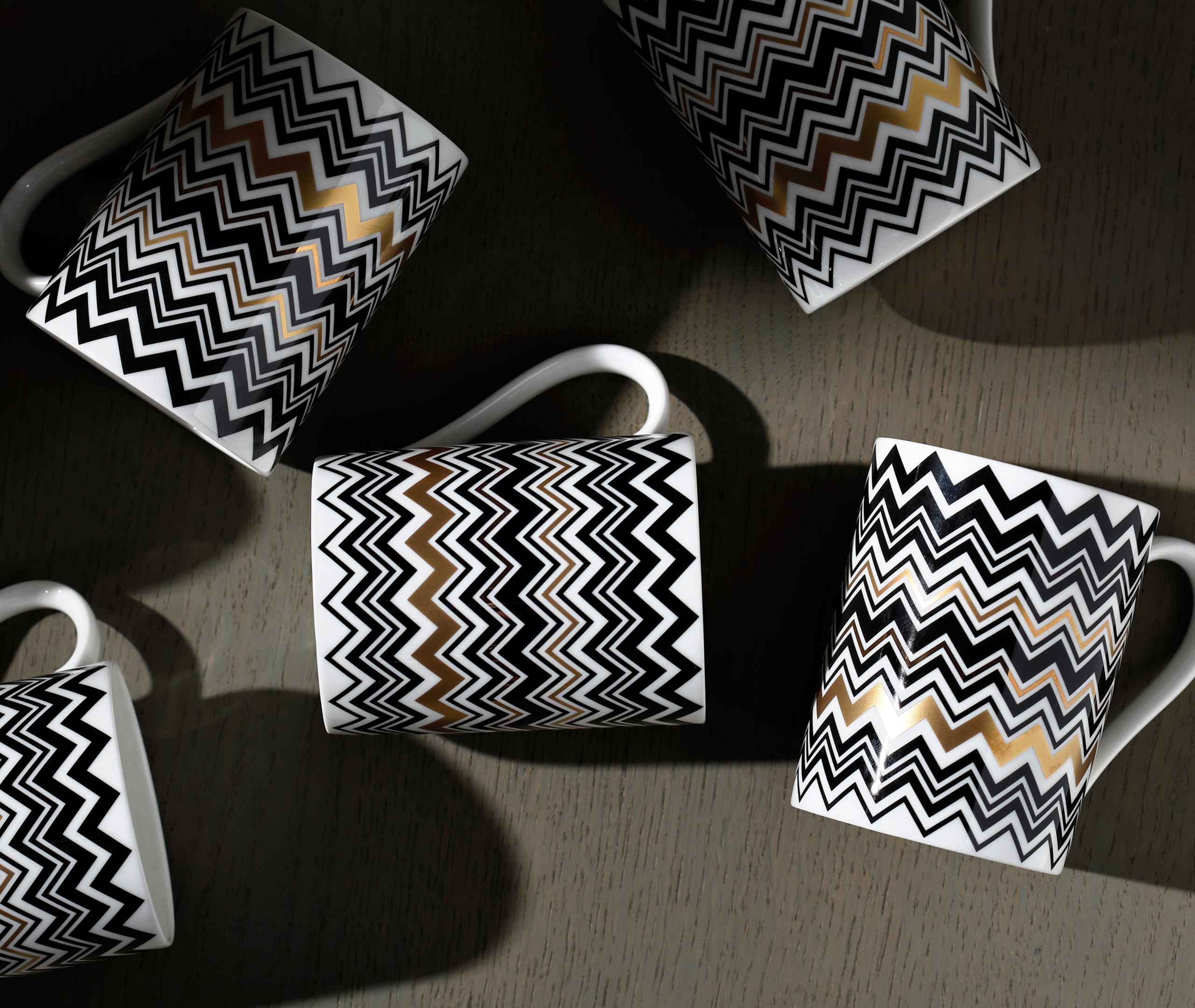 Missoni Zigzag-print Porcelain Mug (7,5cm) In Multicolour