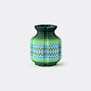 Wontek Ancient Aliens Geometric-pattern Vase In Green